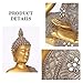 Buddha Statue for Home Decor Gold 10.4”-Buddha Statues for Zen Decor - Spiritual Décor-Buddha Decor for Living Room-Buda – Budda – Indoor Buddha Gift for Relaxation, Meditation or Shrine