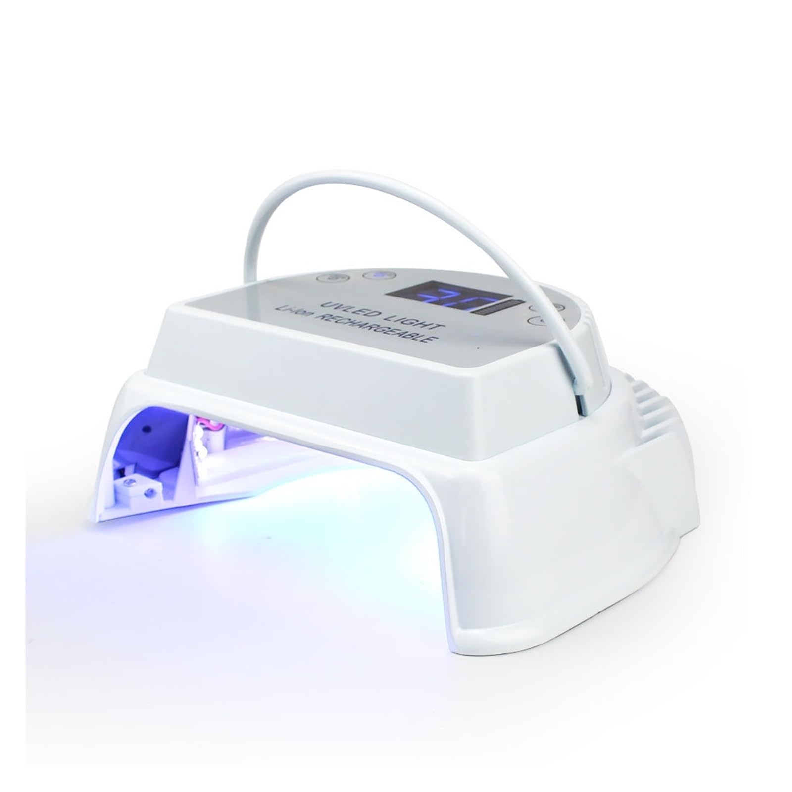 Lampa UV do paznokci, Lampa LED UV do paznokci do paznokci z baterią Silna moc Polerka żelowa Maszyna do utwardzania Lakier Światła Lampy do fototerapii do salonu lub domu