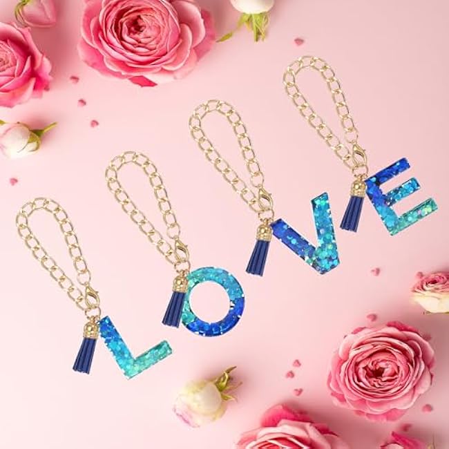 PATIKIL Letter Charm for Stanley Tumbler Cup Initial Charm Accessories Keychain