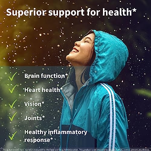 Pure & Essential Super Concentrated Rtg Omega 3 1000Mg, Wild Fish Oil 1000Mg Epa Dha, 2:1 Ratio, Non-Gmo, Astaxanthin 1Mg, Lemon Flavor, 180 Capsules #TOP6