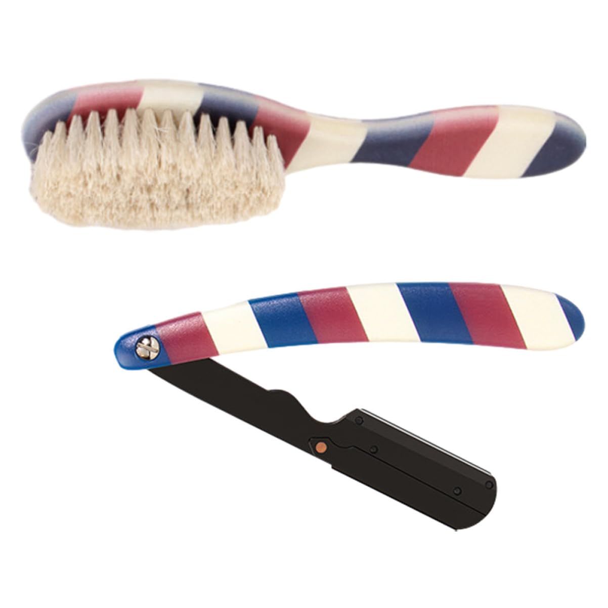 Ipetboom 1Set Men Grooming Shaving Razor and Shave Brush Kit for Precision Shaving present for Fathers and Husbands Complete Male Shaving Supply for Smooth Beard