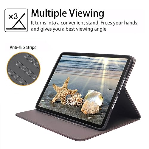 Protection iPad Pro 11 M4 cuir PU premium et finitions soignées style renard