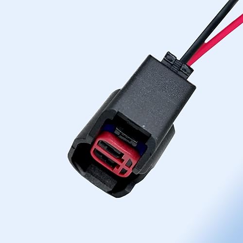 Miniatura 4 de Pack-1 EV6 EV14 - Conector de inyector con cable, conector de inyector de combustible estándar Motor Products, compatible con la mayoría de los