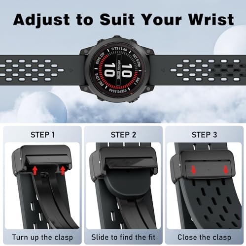 ISABAKE correa magnética 26mm para Garmin Fenix miniatura 4