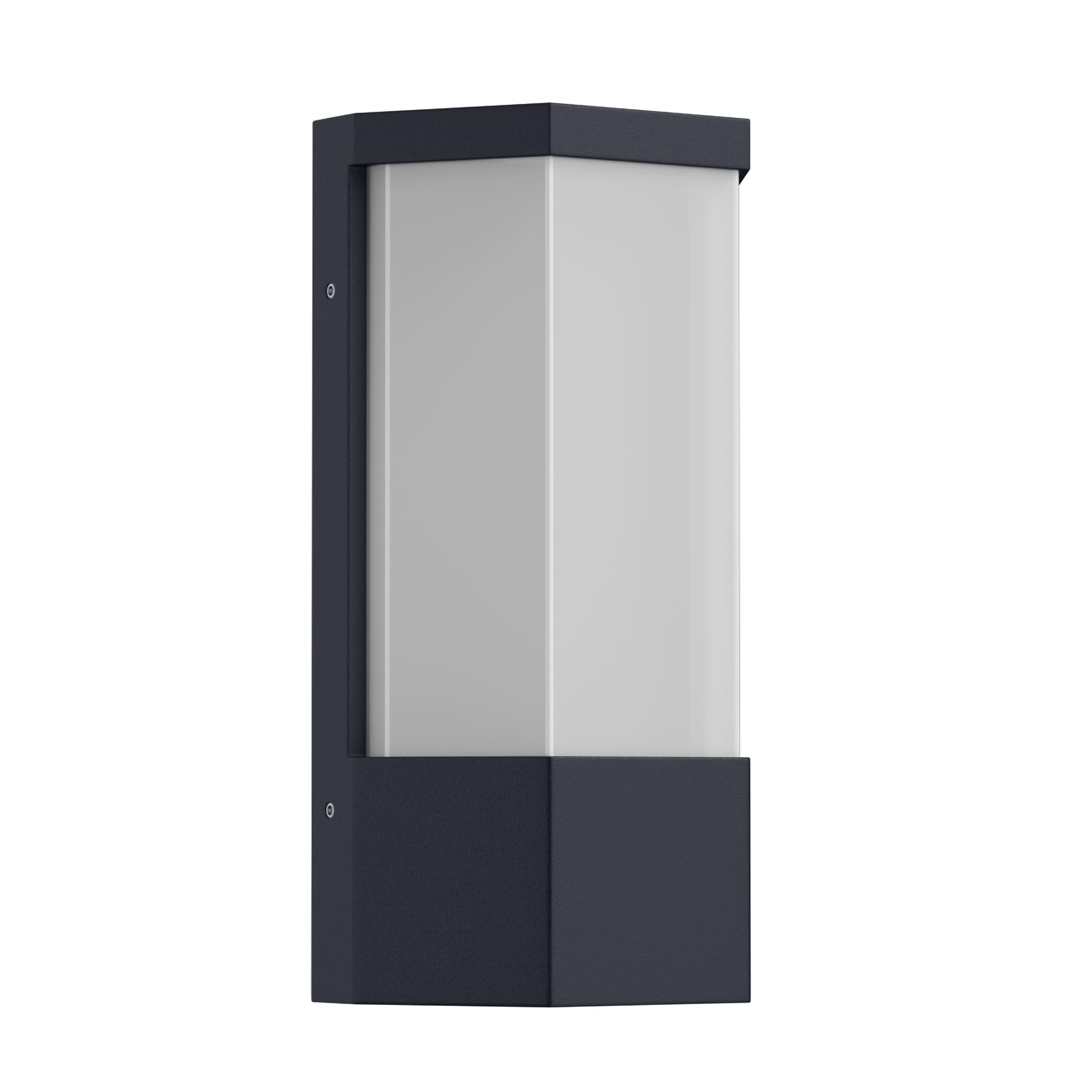 Aipsun 24W Applique Murale Exterieure Anthracite, 2000LM LED Applique d'extérieur IP65 Etanche, Decoration Exterieur Applique pour Jardin, Terrasse, Proche, Patio, Villa, Couloir(Blanc chaud, 1PCS)