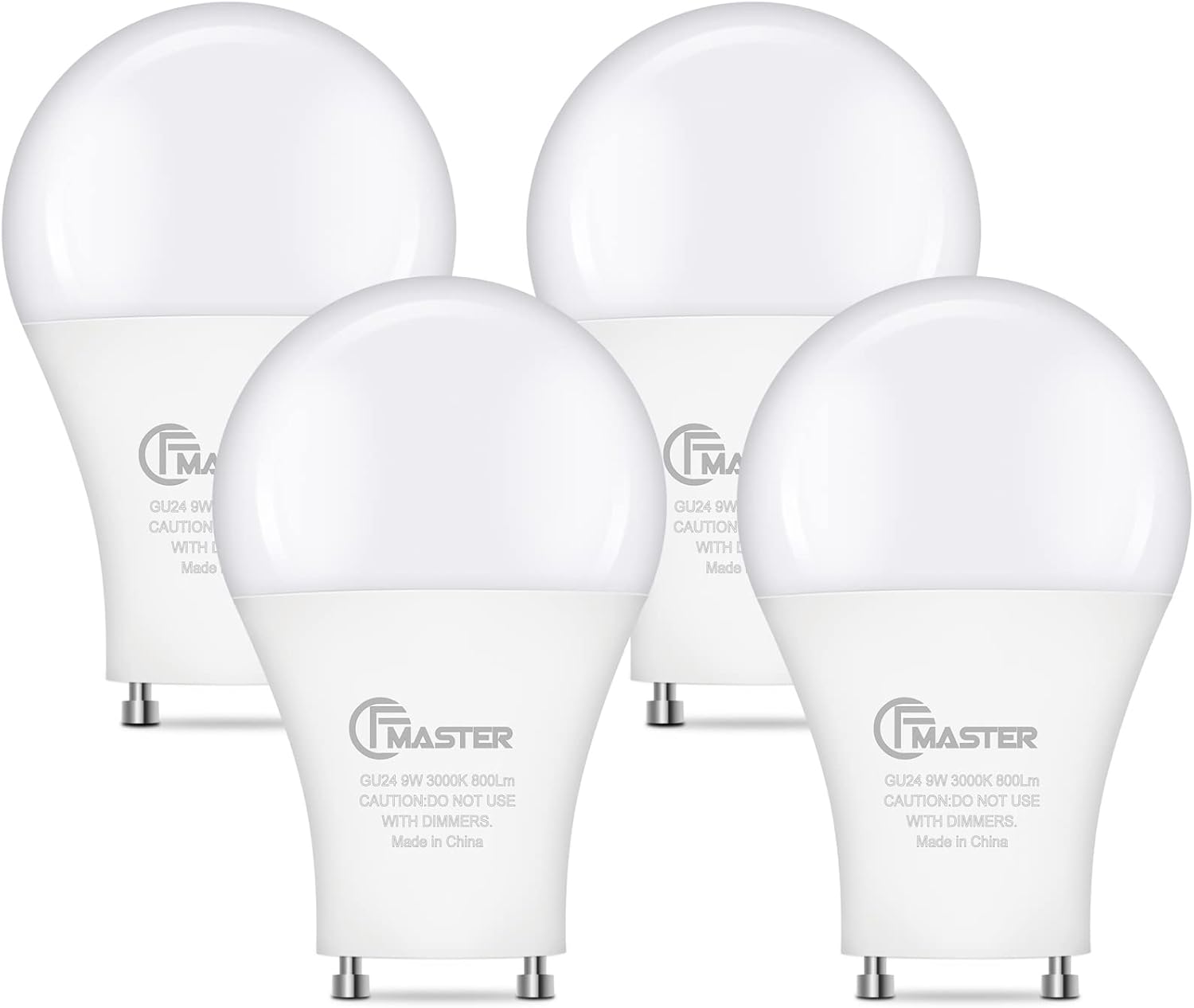 CFMASTER GU24 LED Light Bulb, 5000K Daylight, 9W(100W Equivalent), 800