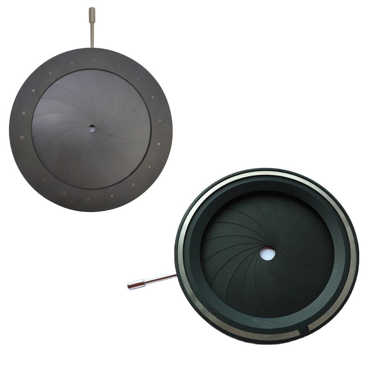 Microscope 4-60mm Metal Zoom Optical Amplifying Iris Diaphragm Aperture Condenser 18 Blades for Digital Camera Microscope Adapter