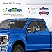 Goodyear Shatterproof in-Channel Window Deflectors for Ford F250 to F550 Super Duty 2017-2022 SuperCab, Rain Guards, Window Visors for Cars, Vent Deflector, Car Accessories, 4 pcs - GY007735