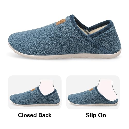 Image of Spesoul Fuzzy House Slippers for Women Men Indoor Closed Back Lightweight Cozy Faux Furry Lining Barefoot House Shoes Slipper Socks for Bedroom Home Office Yoga Outdoor Walking Shoes