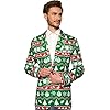 Suitmeister Weihnachtsjacke Für Herren im Verschiedene Drucke – Der Perfekte Xmas Kostüm Blazer – Christmas Green Nordic