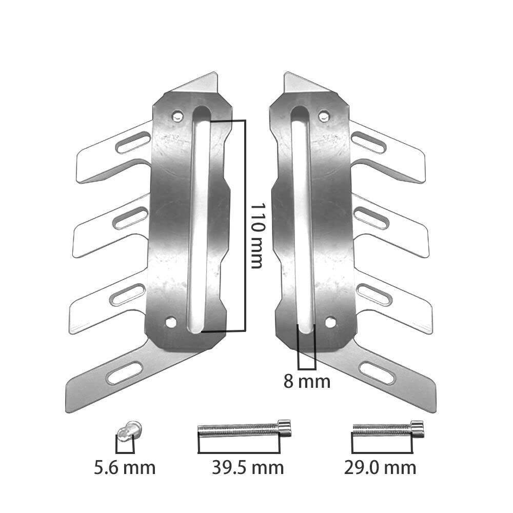 ‌parafango della moto‌ Per Yamaha YZF-R1 YZF-R3 YZF-R6 YZF-R25 YZF R1 R3 R6 R25 YZFR1 Parafango anteriore per moto Protezione laterale Slider(Nero)