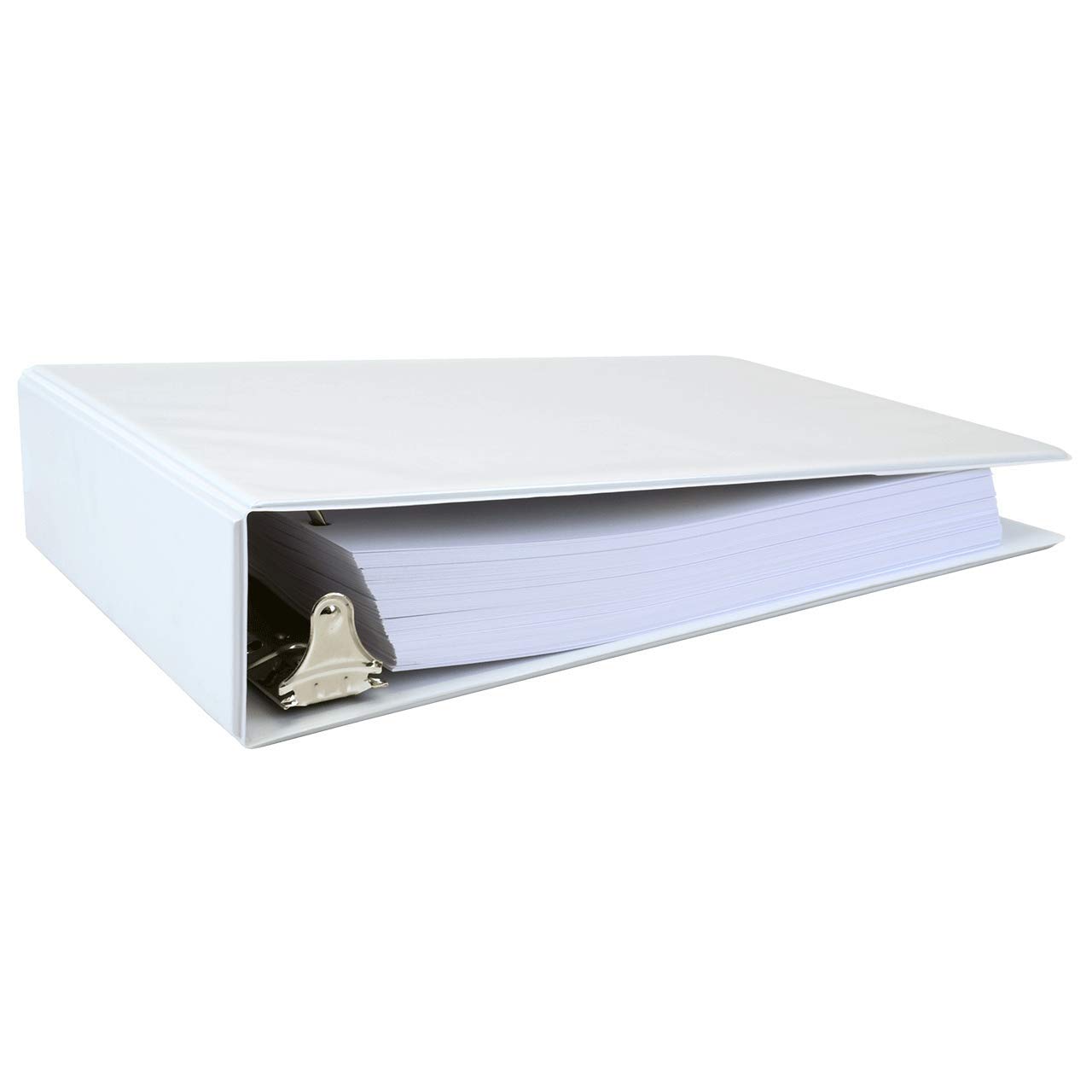 8.5x11 Binder Vinyl Panel with Pockets Featuring a 2" Angle-D Ring White