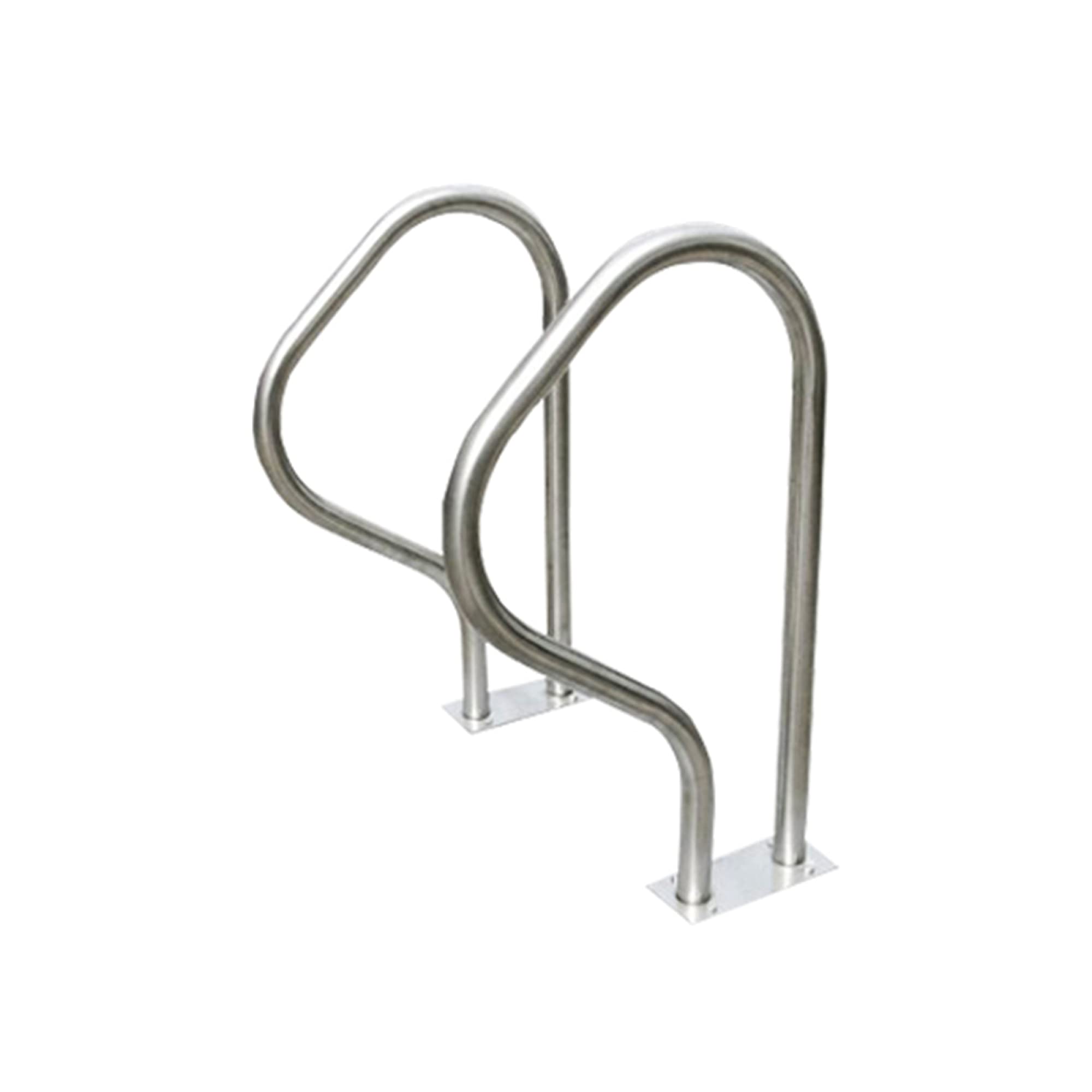 GoodBZ Swimming Pool handrail, no Embedded Outdoor Metal guardrail, humanized Design hot Spring handrail, Thick 304 Stainless Steel, 2PCS / Silver / 47×15×80cm (Silver 47×15×80cm) (Silver