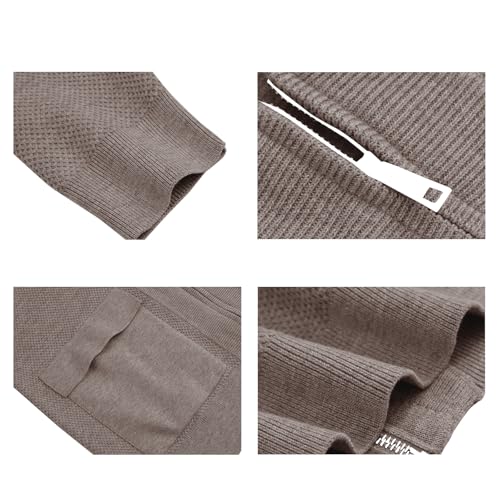 Image of Men's Cardigan Sweater Button Front V-Neck Long Sleeve Knit Sweaters