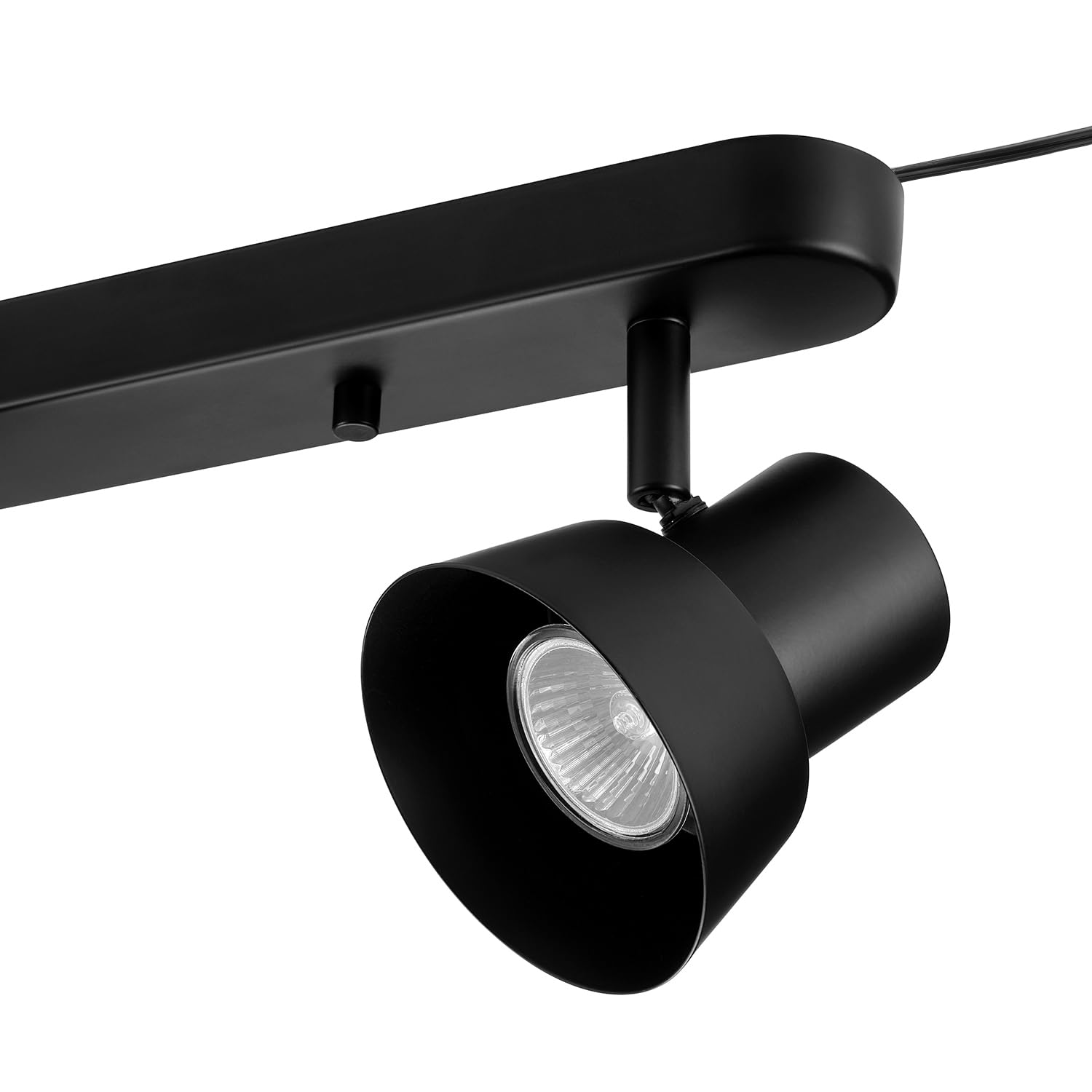 Globe Electric 64000091 21" 3-Light Track Lighting, Matte Black, Pivoting Shades, Ceiling Lamp - View #7