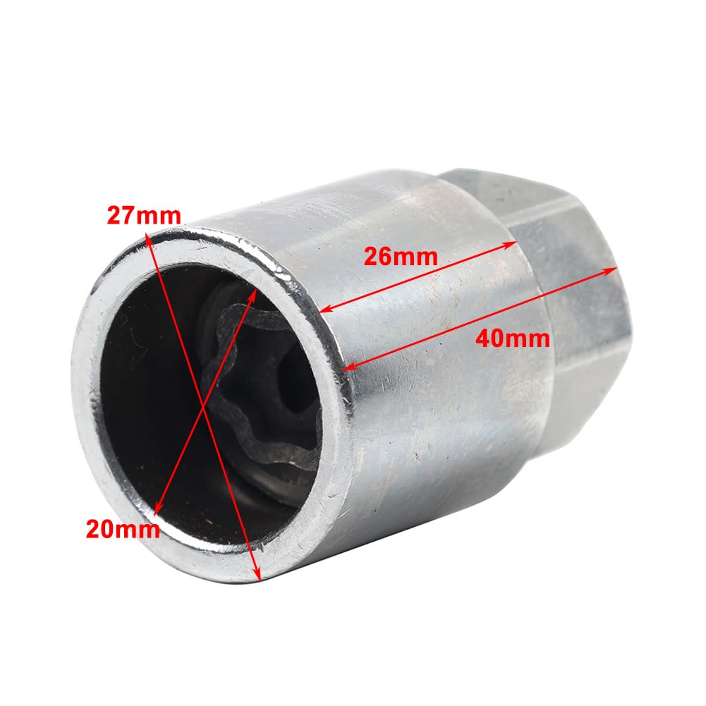 Amazon.com: Three T FSFY Car Locking Scoket Adaptor Wheel Nut