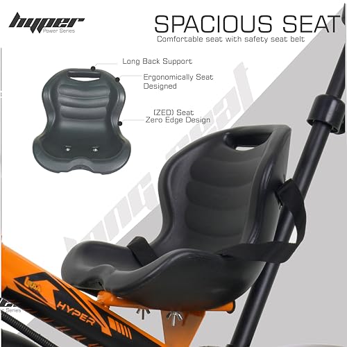 Luusa® TFT RX-500 Plug N Play Tricycle for kids /Baby Tricycle With Parental Control, Seat Belt For 1-4 Years Boys/Girls/Kids/Baby/Carrying Capacity Upto 25 kgs (Orange) Proudly MADE IN INDIA (Image - 3)