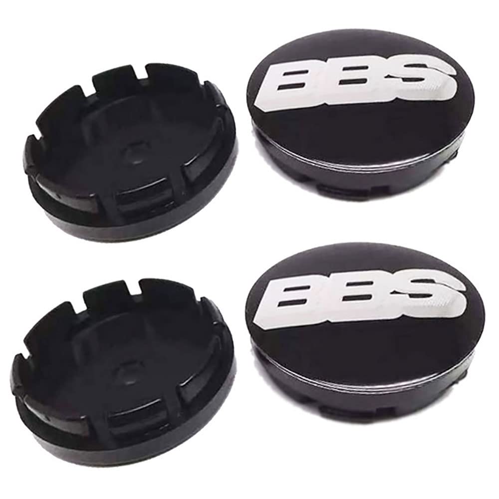 Lot 4 Cache Moyeu 60 Mm Argent – Capuchons Jante Universels Avec Logo – ABS Robuste Anti-Rayures – Pour Voiture, SUV, Moto