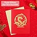 D24TIME Happy Chinese New Year Cards 2025-Year of The Snake 3D Pop Up Card Lunar New Year Cards with Envelope Chinese New Year Greeting Cards Spring Festival Gifts Cards New Year Party Favors Supplies
