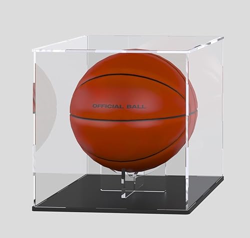 Miniatura 5 de HEMYLU Soporte de bola de acrílico, paquete de 3 soportes de exhibición para fútbol, baloncesto, fútbol, voleibol, rugby transparente