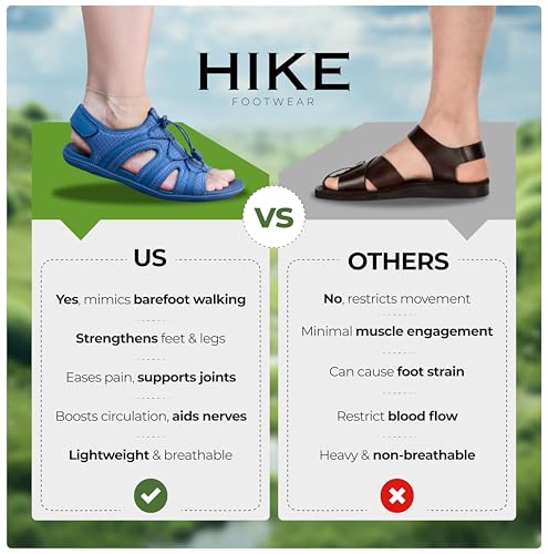 HF Baresandals I – Outdoor & Lightweight Barefoot Sandals That Move With You Naturally, Zero-Drop Sole, Flexible, All-Day Comfort Unisex 6