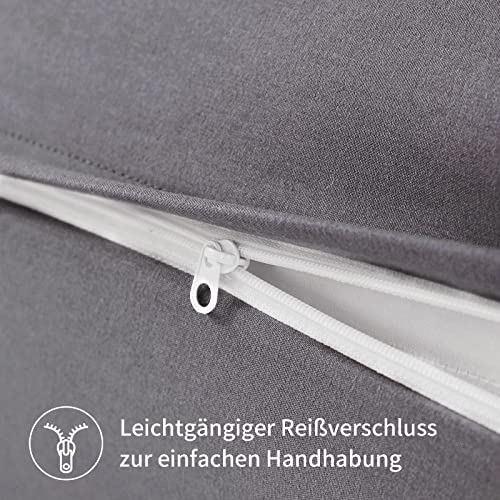 Aisbo Set di 2 federe 80 x 80 cm, 80 x 80 cm