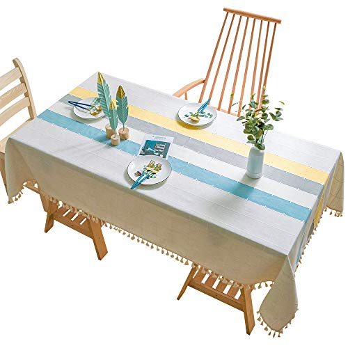 Nappe de table pour restaurant et maison en tissu de lin naturel
