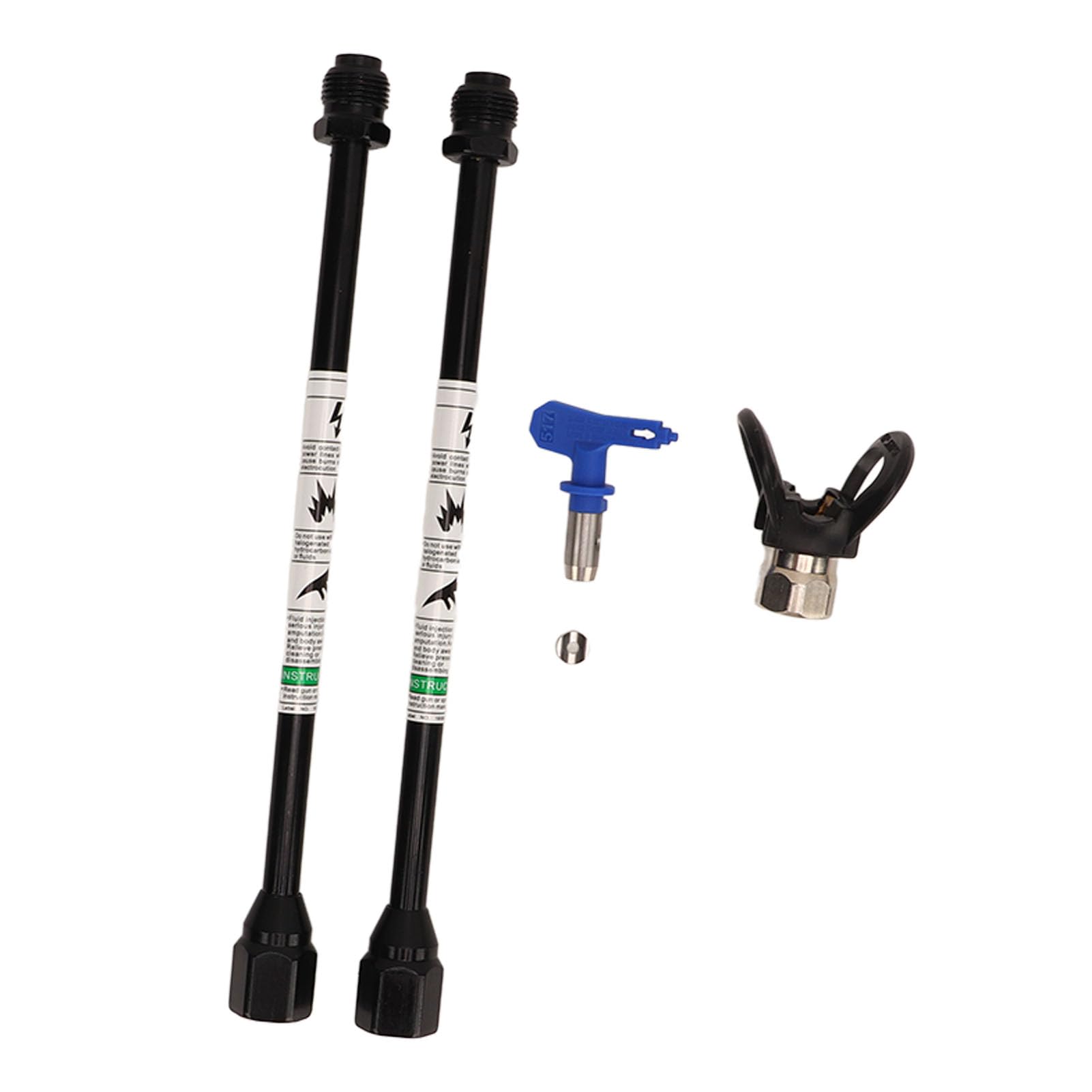 Spray Extension Rod, Stainless Steel Lightweight Spray Wand for Construction for Various Terrains (Black)