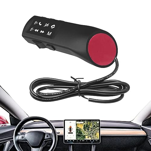 ⇥Installazione semplice: questo telecomando da volante ha un adattamento universale e funziona con la maggior parte delle autoradio. Non hai bisogno di alcuna configurazione o cablaggio aggiuntivo, basta collegarlo al volante e goderti vari lettori multimediali per auto.
