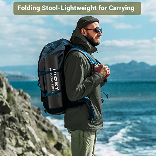 Portable-Camping-Stool-with-Side-Pocket-Camping-Seat-125in-Foldable-Comfortable-Widening-Heightening-for-Travel-Camping-Fishing-Hiking-Gardening-Picnic-Beach-BBQ-Outdoor