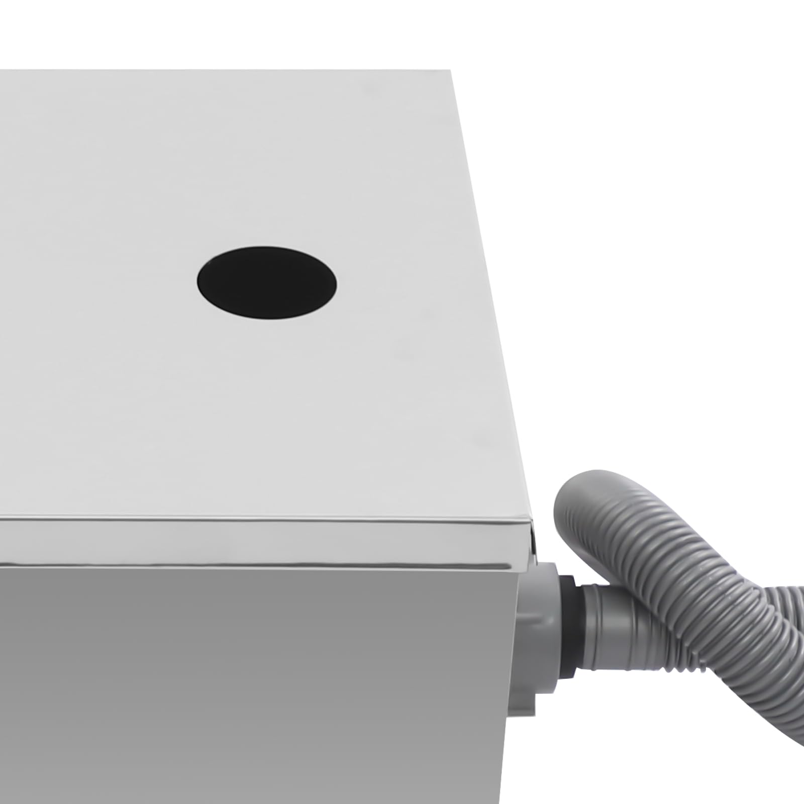 Trampa de grasa comercial de acero inoxidable para aguas residuales, filtro de aceite, trampas de grasa debajo del fregadero, caudal de 0,8 m3/h para restaurante cocina