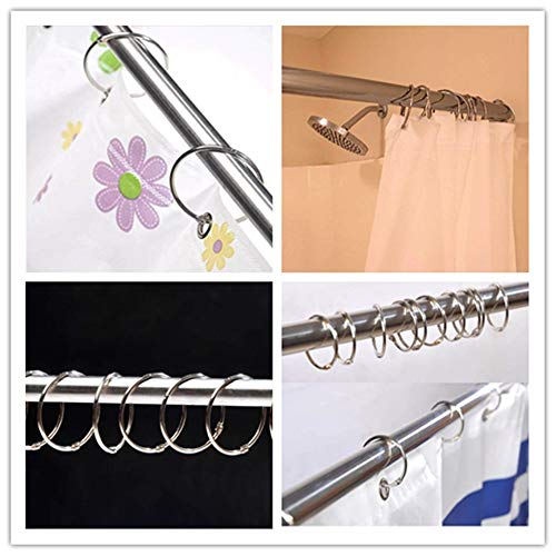 kingforest 100PCS Loose Leaf Binder Rings,1 Inch, Silver,Nickel Plated Steel Book Rings,Key Rings, for School, Office,or Home