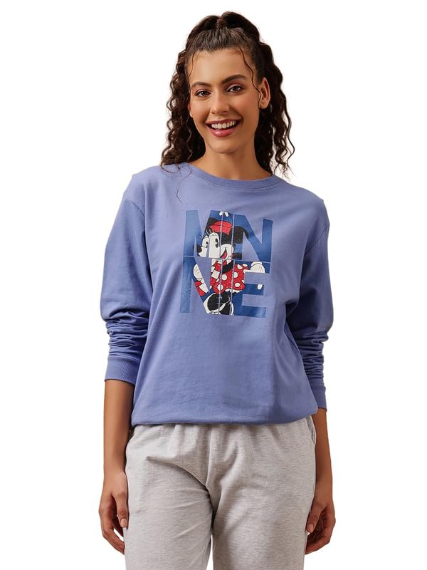 Image of Clovia Women's Terry Cotton Winterwear Sweatshirt