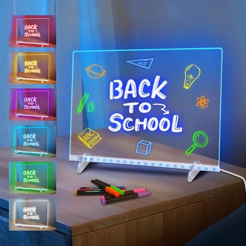 LED Note Board with 7 Colors, Includes Adapter, 13