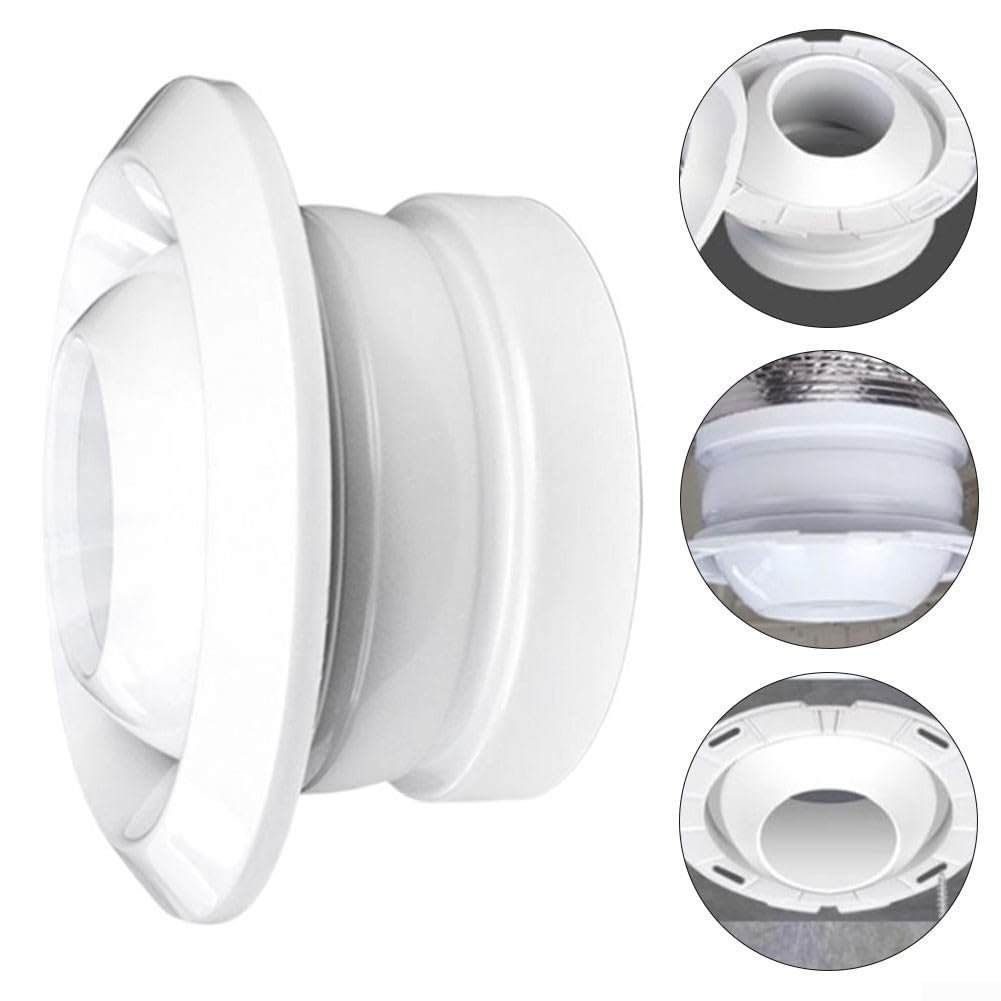 FACAIIO Jet - Griglia di ventilazione sferica per aria condizionata centralizzata, volume d'aria regolabile da 300 mm, copertura per griglia di ventilazione in ABS, girevole a 360°, uscita di scarico