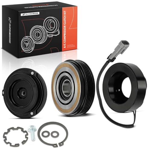A-Premium Air Conditioner AC Compressor Clutch Kit Compatible with Chevrolet Silverado, Tahoe, Suburban, Express, Avalanche, C3500HD & GMC Sierra, Yukon, Savana & Cadillac Escalade, 10S17F Compressor