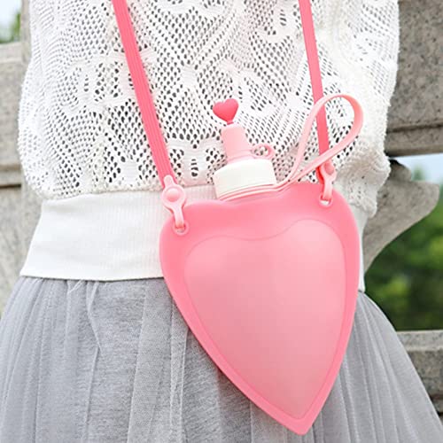 Lhllhl Collapsible Kettle Creative Portable Outdoor Water Storage Holder Heart Shaped Kettle Water Container For Travel Sport Trip (Color : Black-Jojo's Bizarre Adventure1) #TOP1