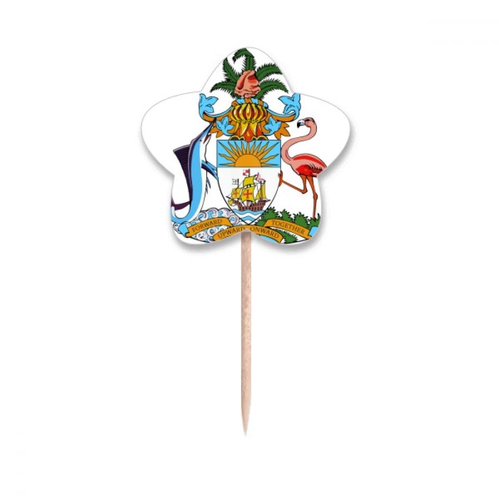 Drapeaux cure-dents Nassau Bahamas pour réussir la décoration de vos cupcakes