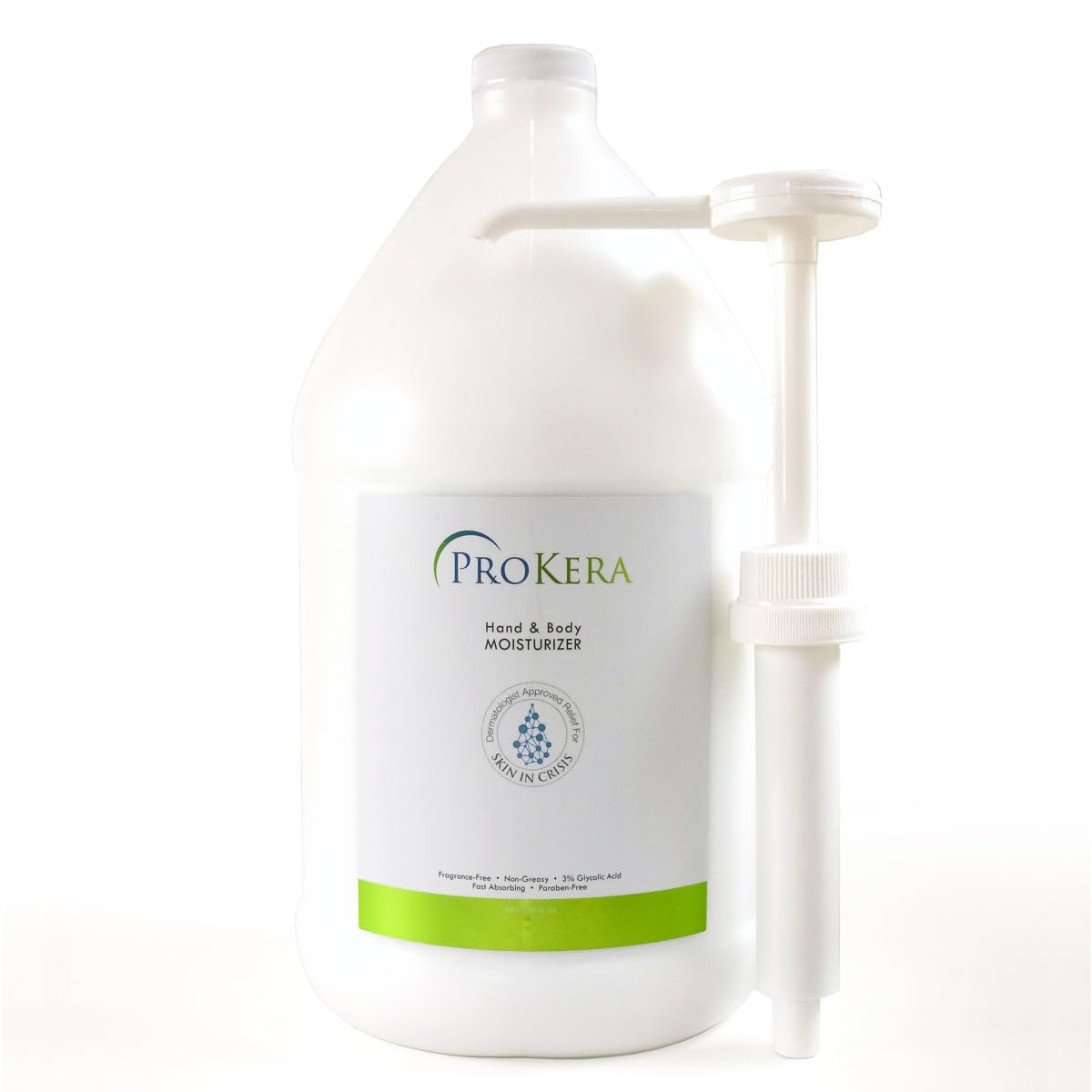 ProKera Hand Body Moisturizer - Body and Hand Lotion for Dry Skin - Fragrance-Free Non-Greasy with 3 Glycolic