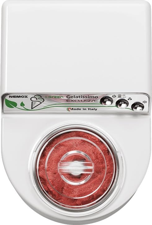 Image of Prockured Nemox Gelatissimo Exclusive i-Green Ice Cream Maker | 1.7 L Stainless Steel Bowl | 140 W Eco Motor | Professional Gelato & Ice Cream Machine for Home & Cafe Use