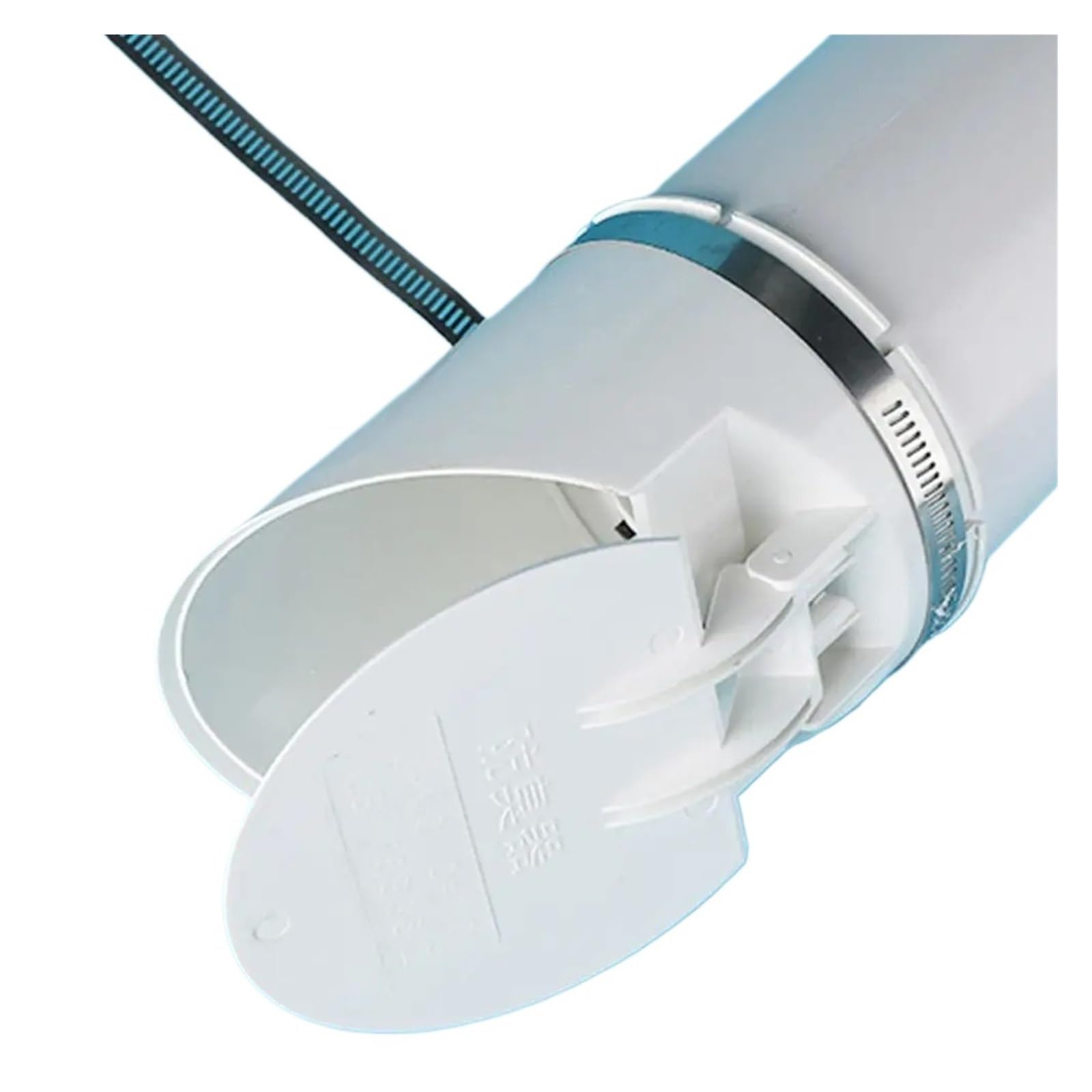 PVC Drainage Pipe Check Valve Drainage Pipe Floor Drains 50-160mm White Rain Cap Anti Odor Roof Cover Outdoor Balcony Bathroom Accessory(-50)