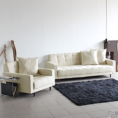 Amazon｜arne ソファー 1.5人掛け 1人掛け ゆったり 脚付き 大きめ