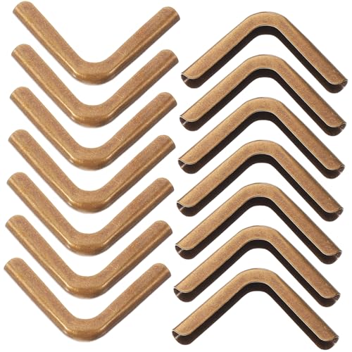 TOBBOMEY Metal Book Corners 100 Pack 22mm Black Edge Protectors Easy Install for Photo Albums and Notebooks
