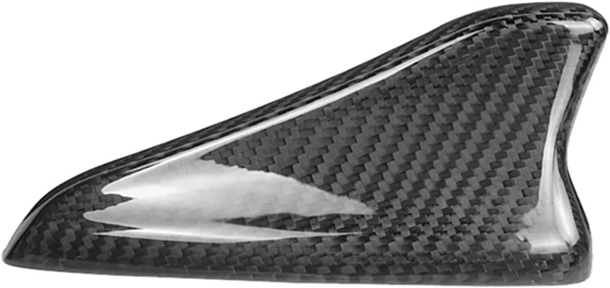 Shark Fin Carbon Fiber Antenna Cap Compatible For Kia Stinger 2018-2023 Exterior Decorative Antenna Base Cover No-Drill Adhesive Install