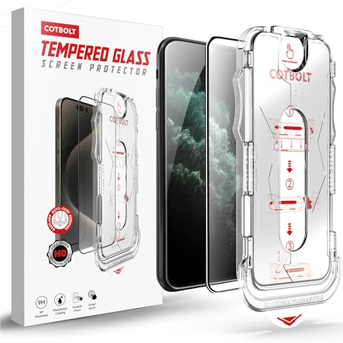 Image of Tempered Glass for iPhone 11 Pro Max /XS Max Screen Protector [Military Grade Shatterproof & Longest Durable] Screen Protector iPhone 11 Pro Max /XS Max Full Coverage