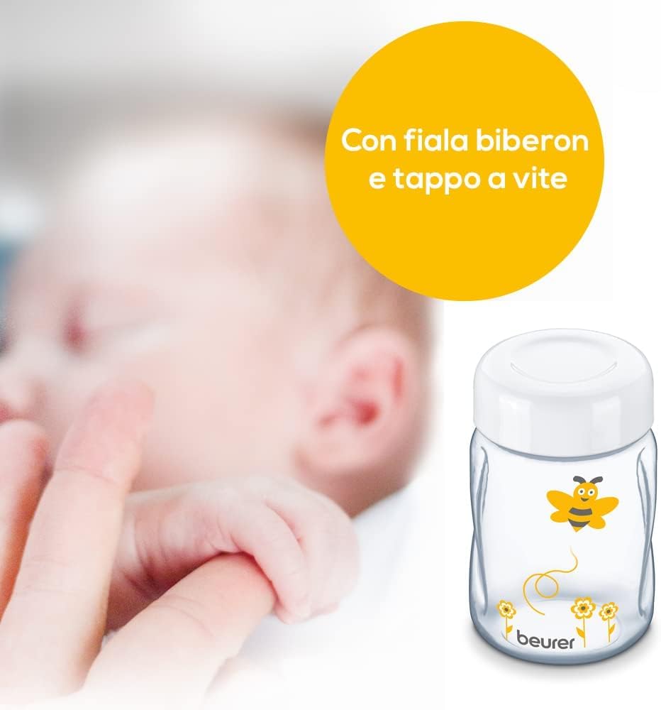 Beurer 953.06 BY40 Tiralatte Elettrico con Simulazione della Poppata Naturale e Accessori