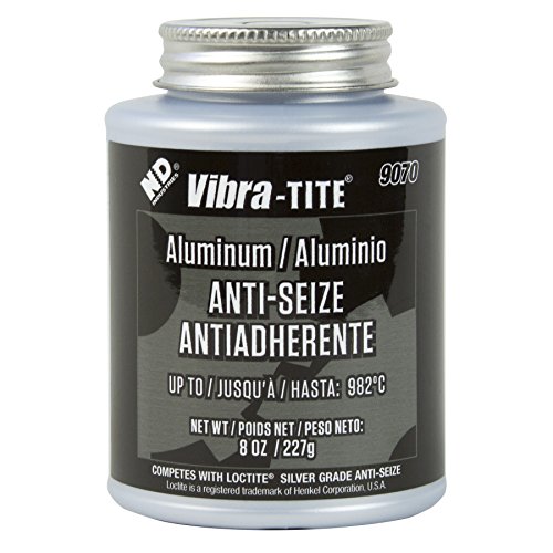 Vibra-TITE 907A Silver Aluminum Anti-Seize Lubricant Compound, 8 oz Jar with Brush