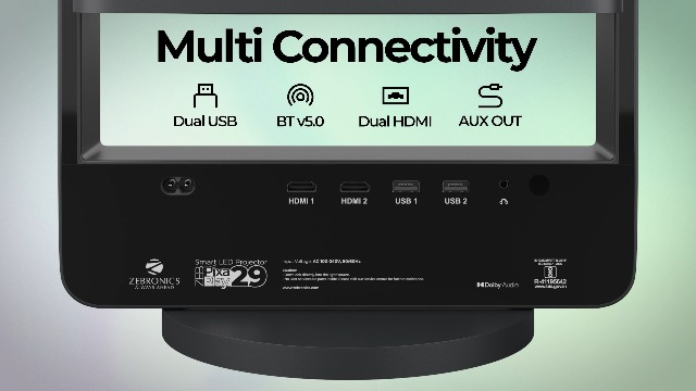 ZEBRONICS PIXAPLAY 29 Smart Projector