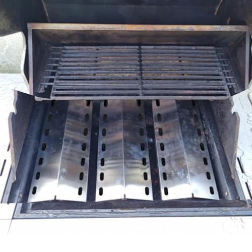 33,5 x 12cm Edelstahl Brennerabdeckung für Enders San Diego 3, Enders San Diego Evo,Brennerabdeckung Heizplatte für Mr.Gardener Vancouver 3，Flammenverteiler Hitzeschild Zubehör,3 Stück