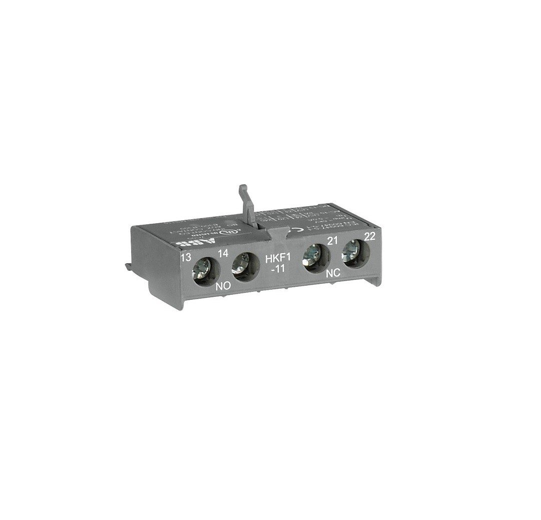ABB HKF1-11 Manual Motor Starter Auxiliary Contact for Front Mounting, 250 V, IP20, 1NO+1NC (ABB1SAM201901R1001)